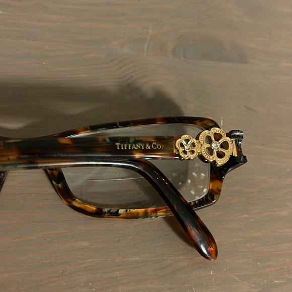 Tiffany and Co. Tortoiseshell Eye Glasses with Floral Rhinestone Detail - Picture 11 of 16